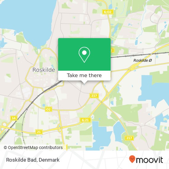 Roskilde Bad map