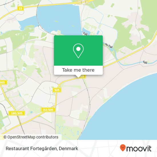 Restaurant Fortegården map