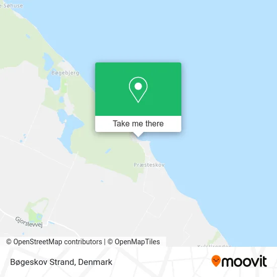 Bøgeskov Strand map