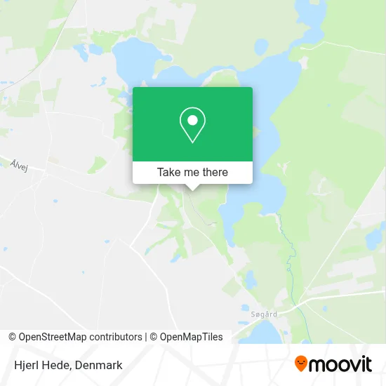 Hjerl Hede map