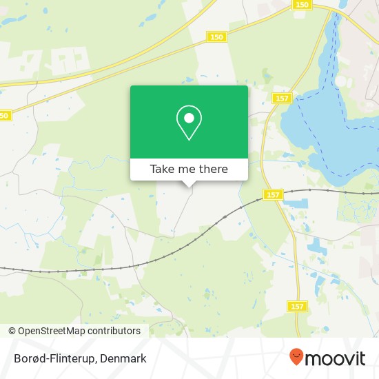 Borød-Flinterup map