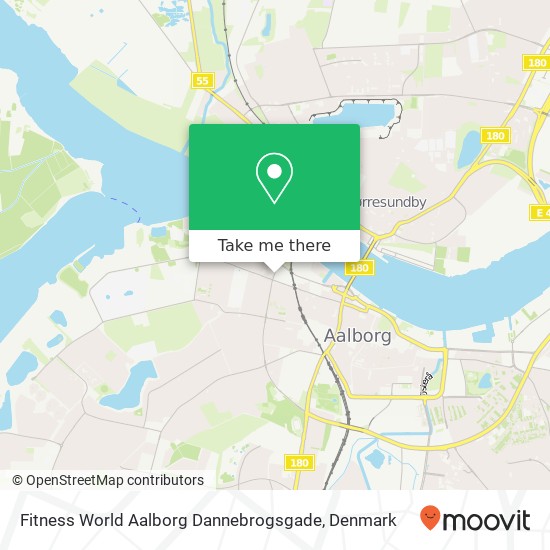 Fitness World Aalborg Dannebrogsgade map
