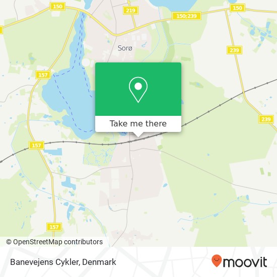 Banevejens Cykler map