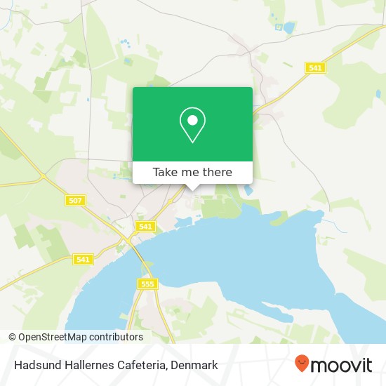 Hadsund Hallernes Cafeteria map