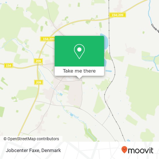 Jobcenter Faxe map