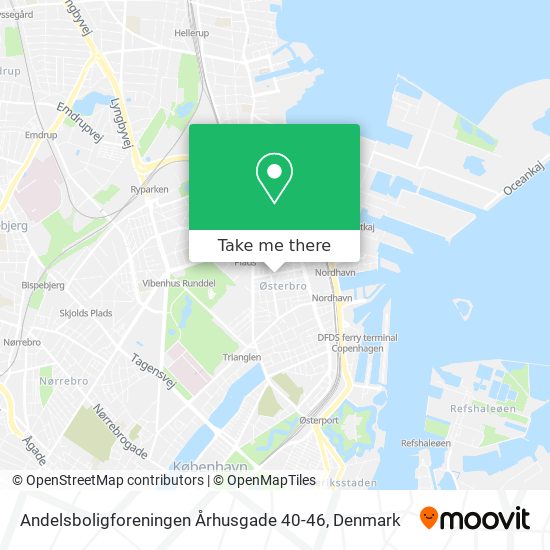 Andelsboligforeningen Århusgade 40-46 map