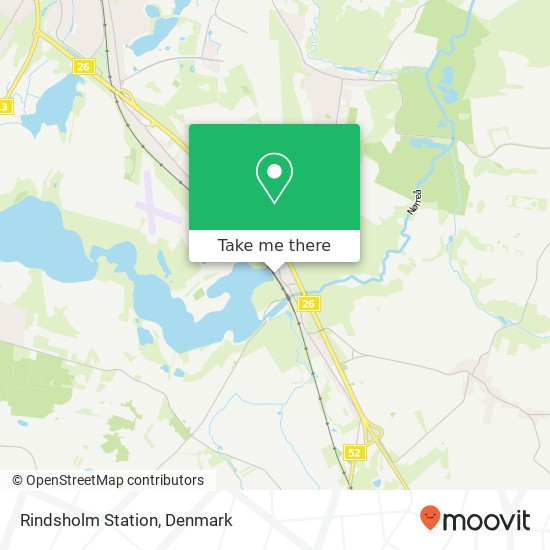 Rindsholm Station map