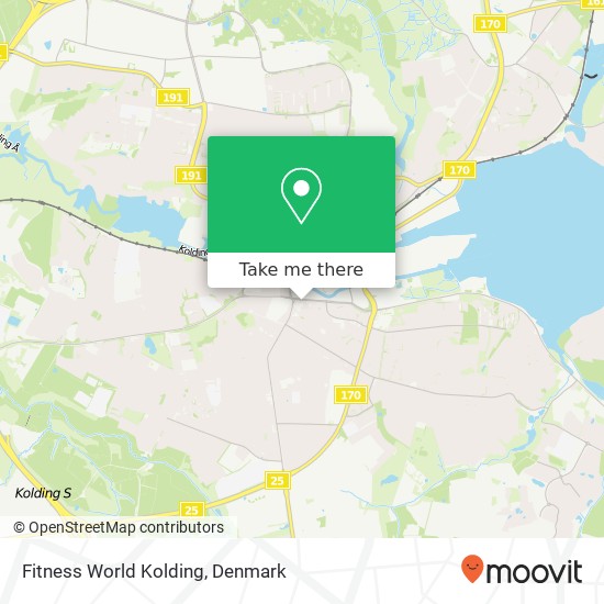 Fitness World Kolding map