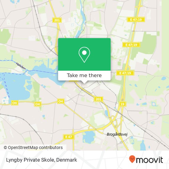 Lyngby Private Skole map