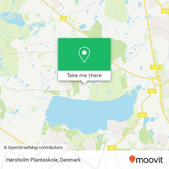Hørsholm Planteskole map