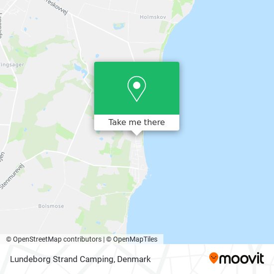 Lundeborg Strand Camping map