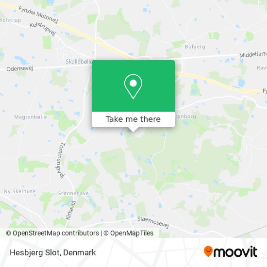 Hesbjerg Slot map