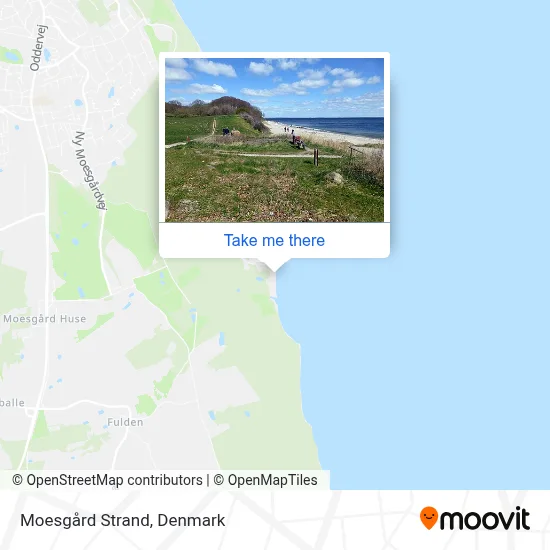 Moesgård Strand map