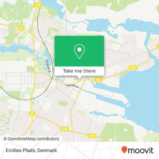 Emilies Plads map