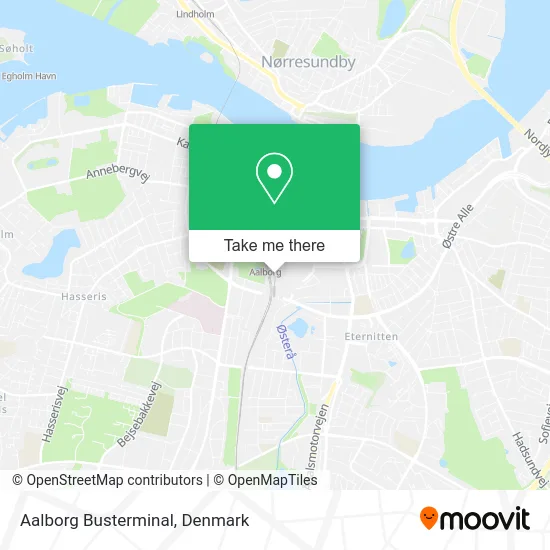 Aalborg Busterminal map