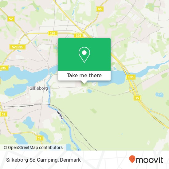 Silkeborg Sø Camping map