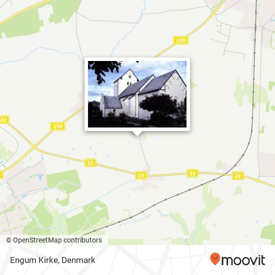 Engum Kirke map