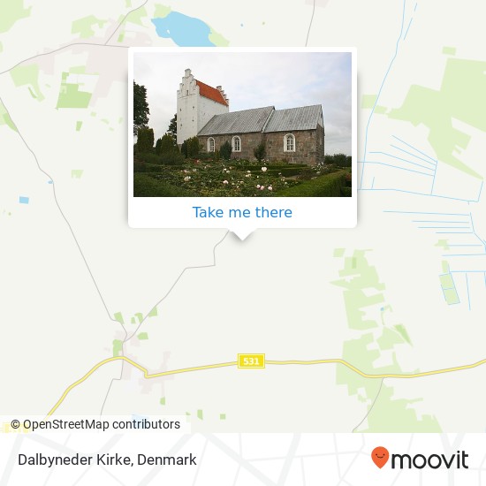 Dalbyneder Kirke map