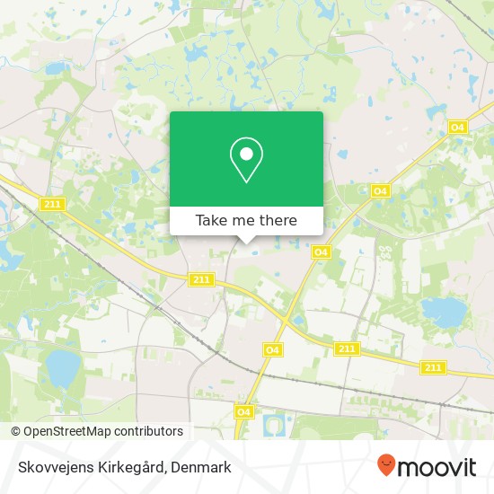 Skovvejens Kirkegård map