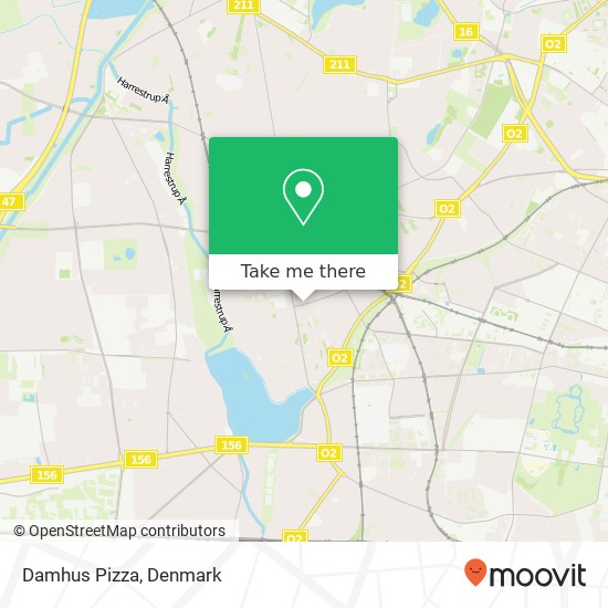 Damhus Pizza map