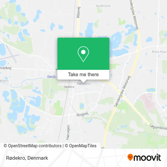 Rødekro map