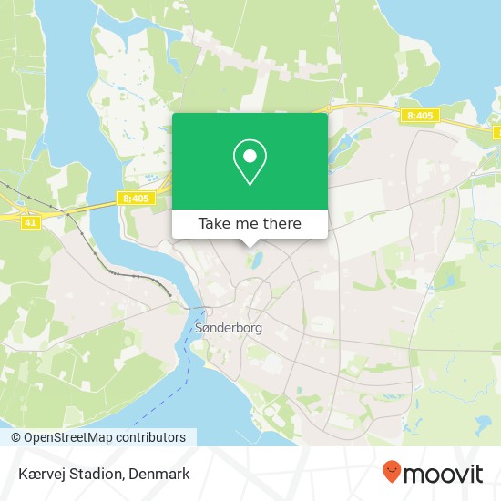 Kærvej Stadion map