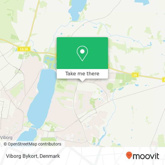 Viborg Bykort map