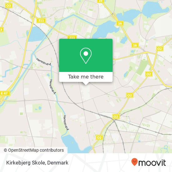 Kirkebjerg Skole map