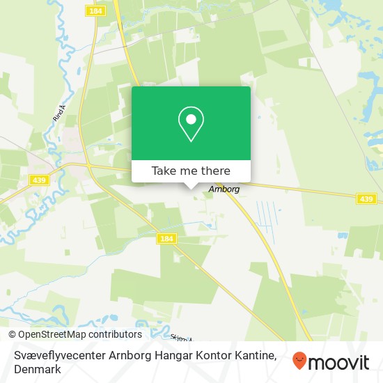 Svæveflyvecenter  Arnborg Hangar Kontor Kantine map