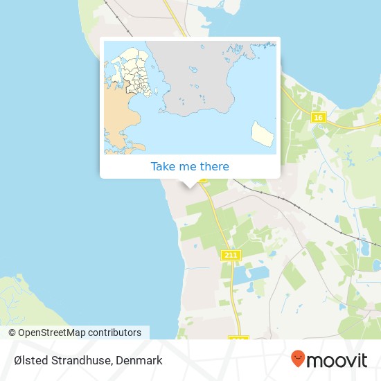 Ølsted Strandhuse map