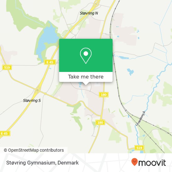 Støvring Gymnasium map