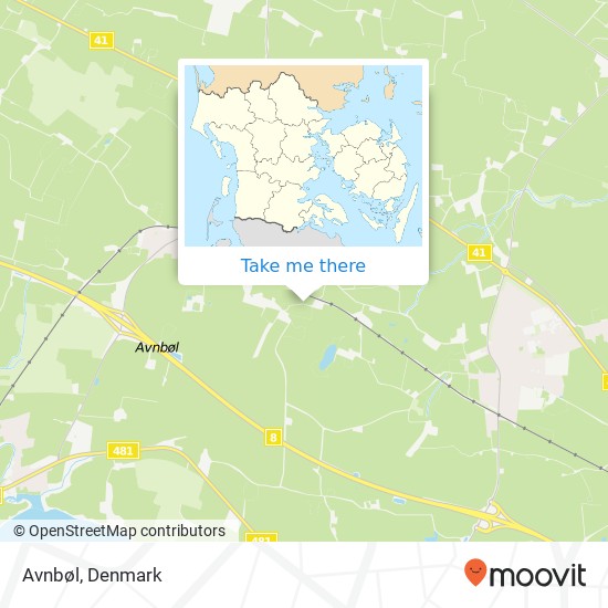Avnbøl map