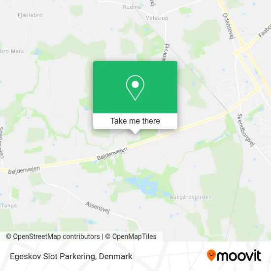 Egeskov Slot Parkering map