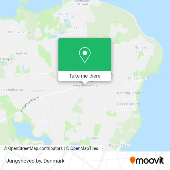 Jungshoved By map