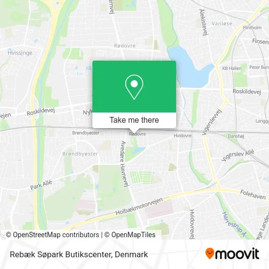 Rebæk Søpark Butikscenter map