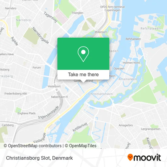 Christiansborg Slot map