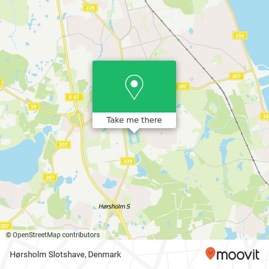 Hørsholm Slotshave map