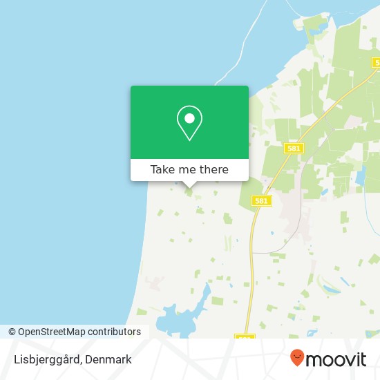 Lisbjerggård map