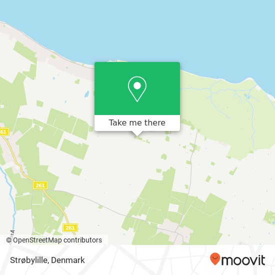 Strøbylille map