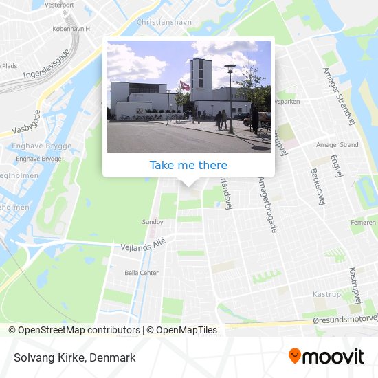 Solvang Kirke map