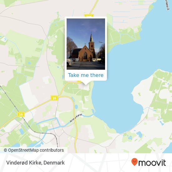Vinderød Kirke map