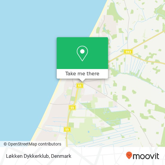 Løkken Dykkerklub map