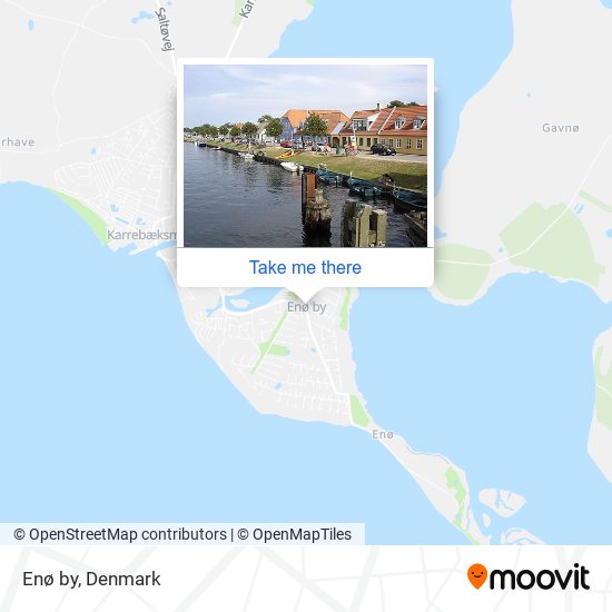 Enø by map