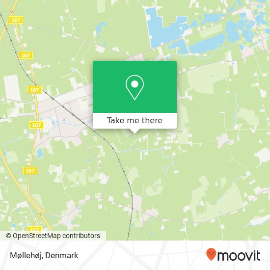 Møllehøj map
