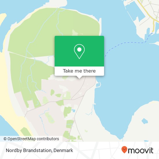 Nordby Brandstation map