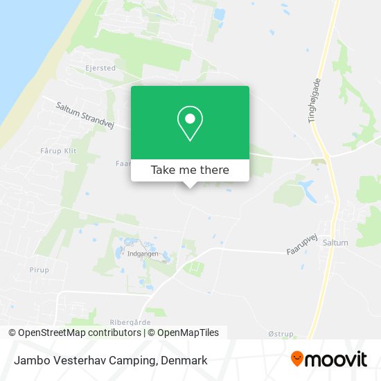 Jambo Vesterhav Camping map