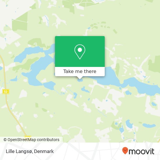 Lille Langsø map