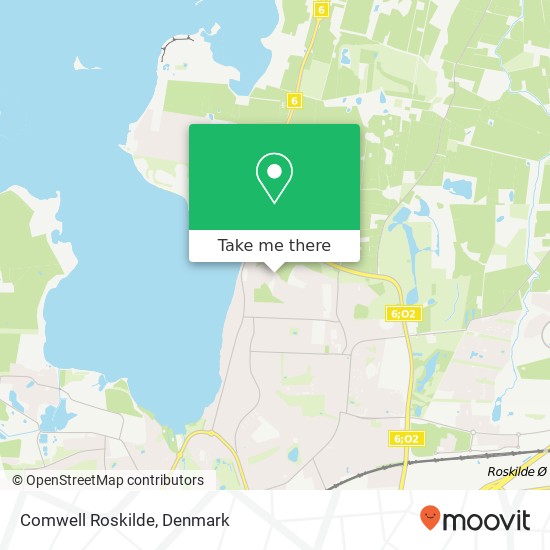Comwell Roskilde map