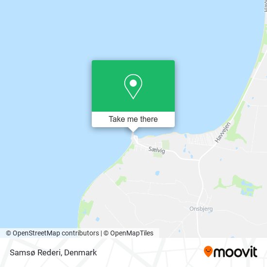 Samsø Rederi map