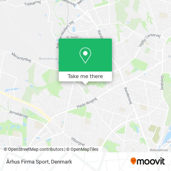Århus Firma Sport map